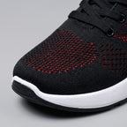 Herren Laufschuhe aus Mesh | Schnürschuhe mit gepolsterter Sohle | Freizeitschuhe für Alltag und Gehen | Schmid