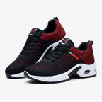 Herren Laufschuhe aus Mesh | Schnürschuhe mit gepolsterter Sohle | Freizeitschuhe für Alltag und Gehen | Schmid