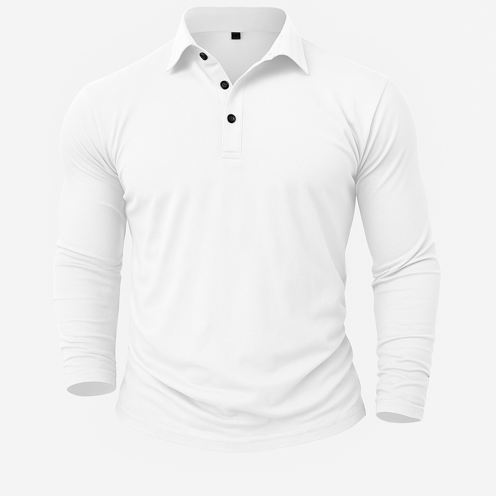 Loreno - Langarm-Poloshirt für Herren