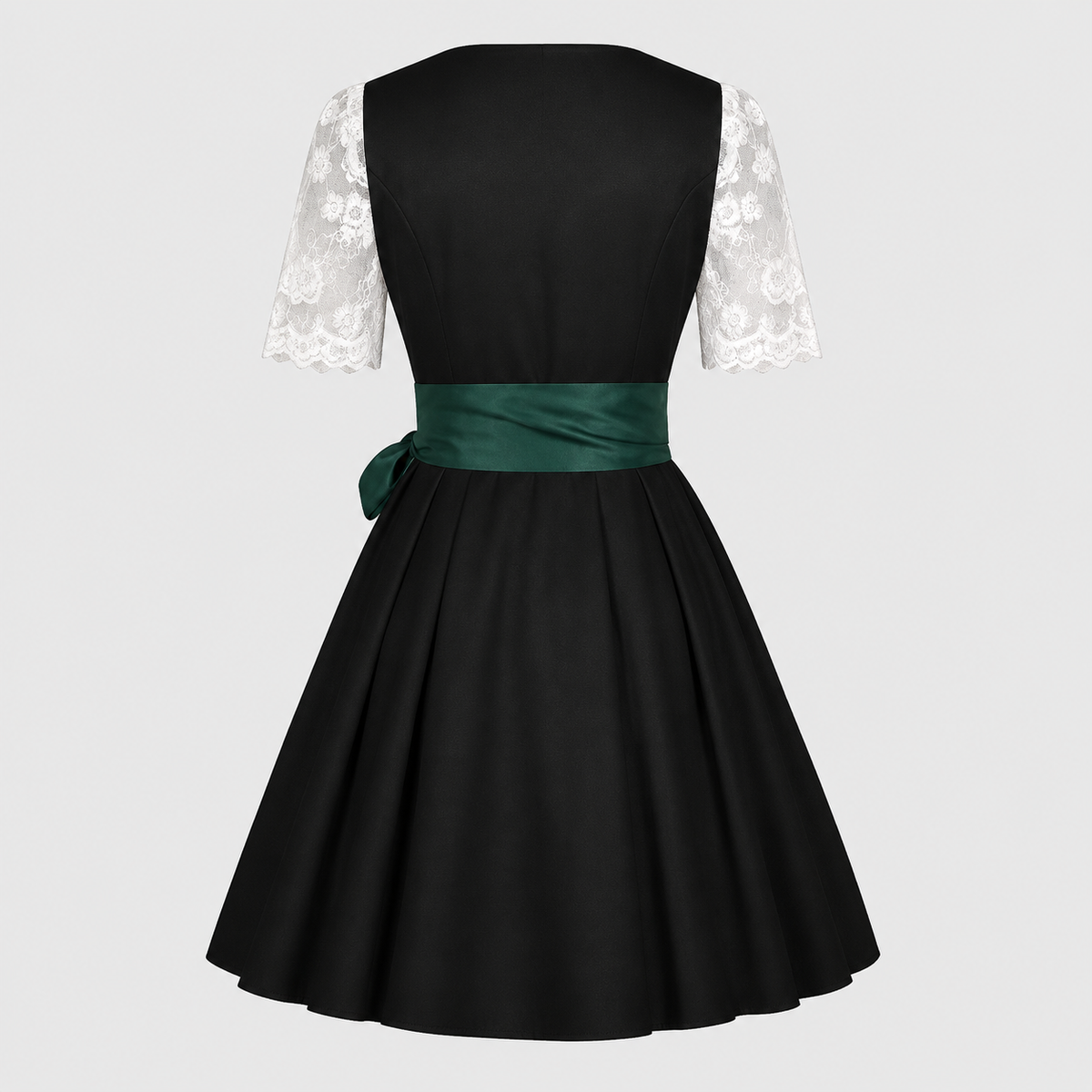 Damen Dirndl-Kleid aus Polyester | Ausgestellter Rock & Dekoratives Oberteil | Traditionell Inspiriertes Kleid für Oktoberfest & Kulturfeste | Schmid