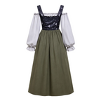 Damen Trachtenkleid aus Polyester | Reguläre Passform & Puffärmel | Traditionell inspiriertes Volkskleid für Oktoberfest & Feste | Schmid