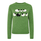 Damen Retro-Strickpullover | Vintage-Inspiriertes Design & Langarm-Konstruktion | Grüner Pullover für Herbst-Outfits | Schmid