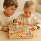 Magnetisches Pilz‑Sortierbrett – Zahlenpuzzle mit Stift und Perlenlabyrinth