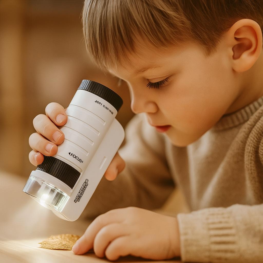 LED-Minimikroskop – Hand-Wissenschafts-Explorer für Kinder