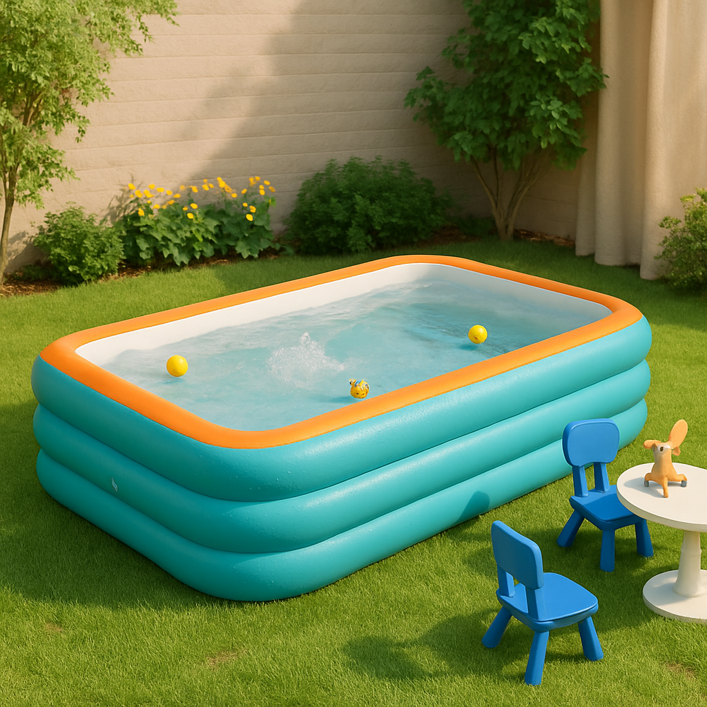 Großer aufblasbarer Gartenpool – Familienpool aus Robustem PVC