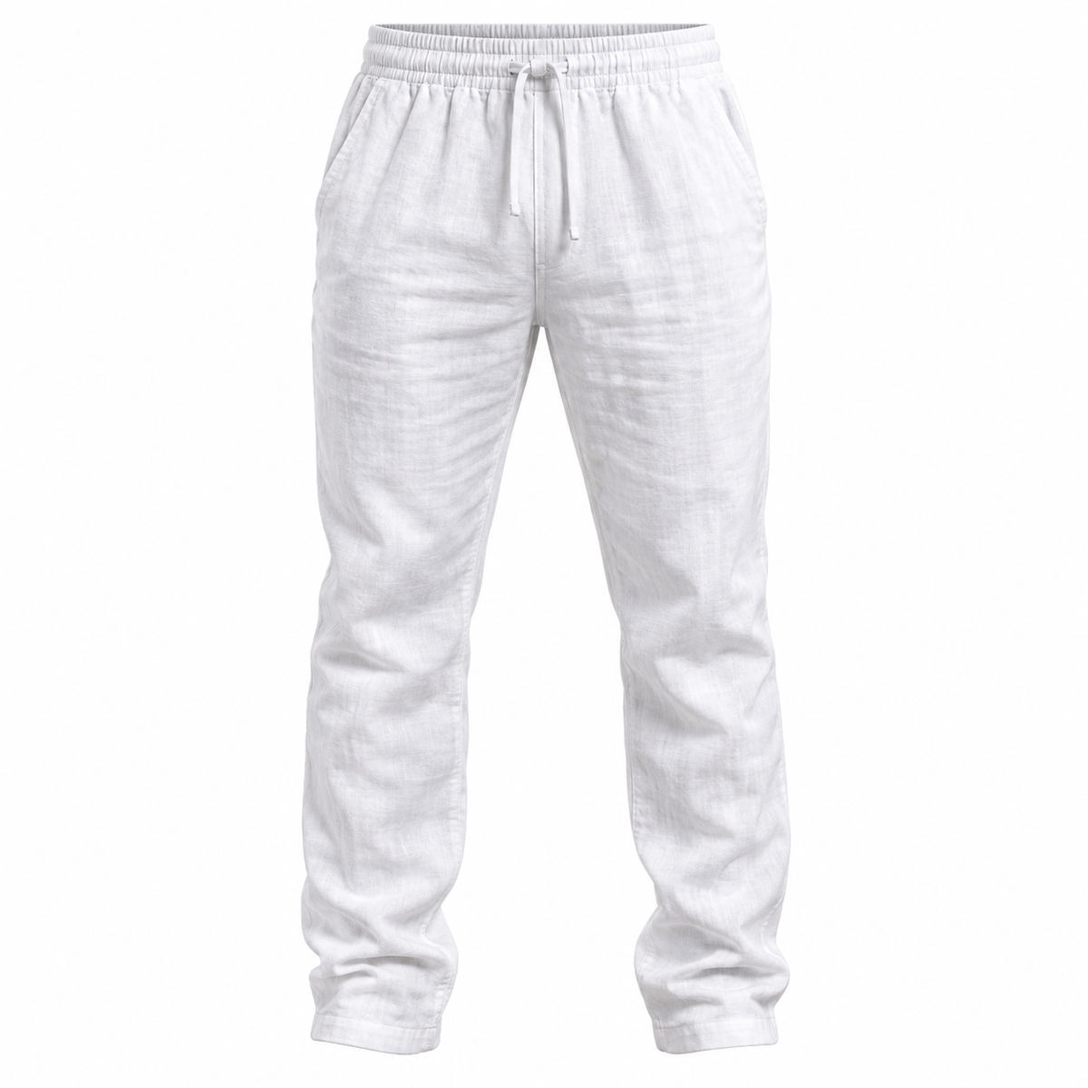 Herren Leinenhose | Gerades Bein & Leichte Konstruktion | Freizeithose für Alltag, Freizeit & Warmes Wetter | Schmid