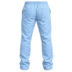 Herren Leinenhose | Gerades Bein & Leichte Konstruktion | Freizeithose für Alltag, Freizeit & Warmes Wetter | Schmid
