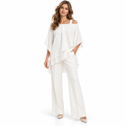 Damen Zweiteiler aus Polyester & Baumwolle | Lagenbluse & Passende Unterteile | Kombiniertes Set für Alltag & Freizeit | Schmid