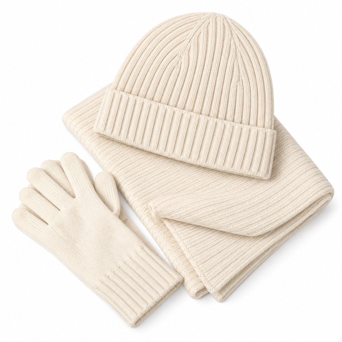 Winterset aus Kaschmir | Weiche Strickkonstruktion & Koordiniertes Design | Freizeitoutfit für Alltag, Zuhause & Freizeit | Schmid