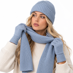 Winterset aus Kaschmir | Weiche Strickkonstruktion & Koordiniertes Design | Freizeitoutfit für Alltag, Zuhause & Freizeit | Schmid