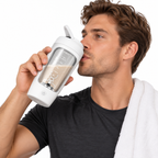 Elektrischer Protein-Shaker | 500 ml & USB-Wiederaufladbares Mischsystem | Ein-Knopf-Mixer für Shakes & Reisen | Schmid