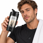 Elektrischer Protein-Shaker | 500 ml & USB-Wiederaufladbares Mischsystem | Ein-Knopf-Mixer für Shakes & Reisen | Schmid