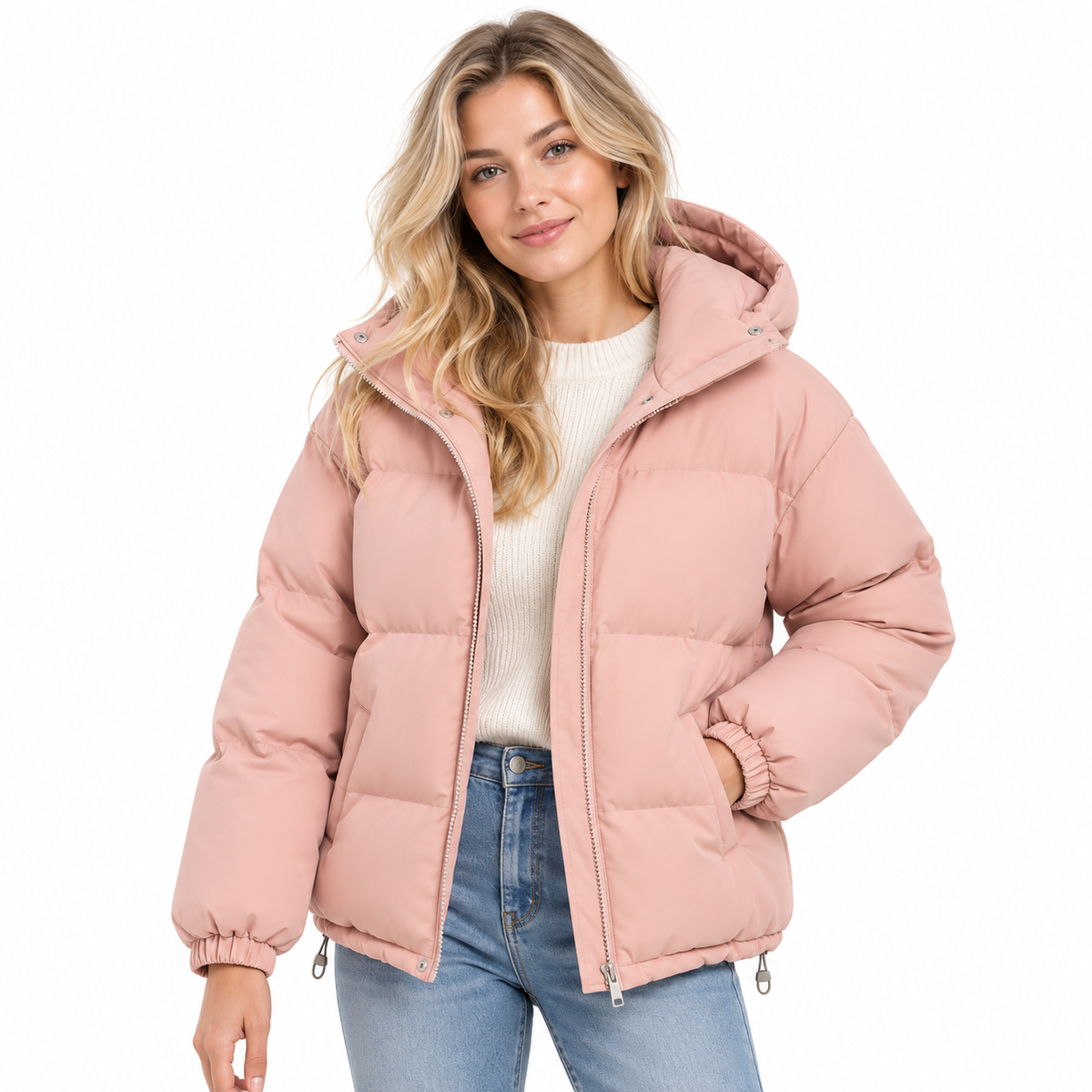 Hoodie aus Baumwollmischung | Thermofutter & Verstellbarer Bund | Mittellanger Kapuzenpullover für Alltag & Outdoor bei kühlem Wetter | Schmid