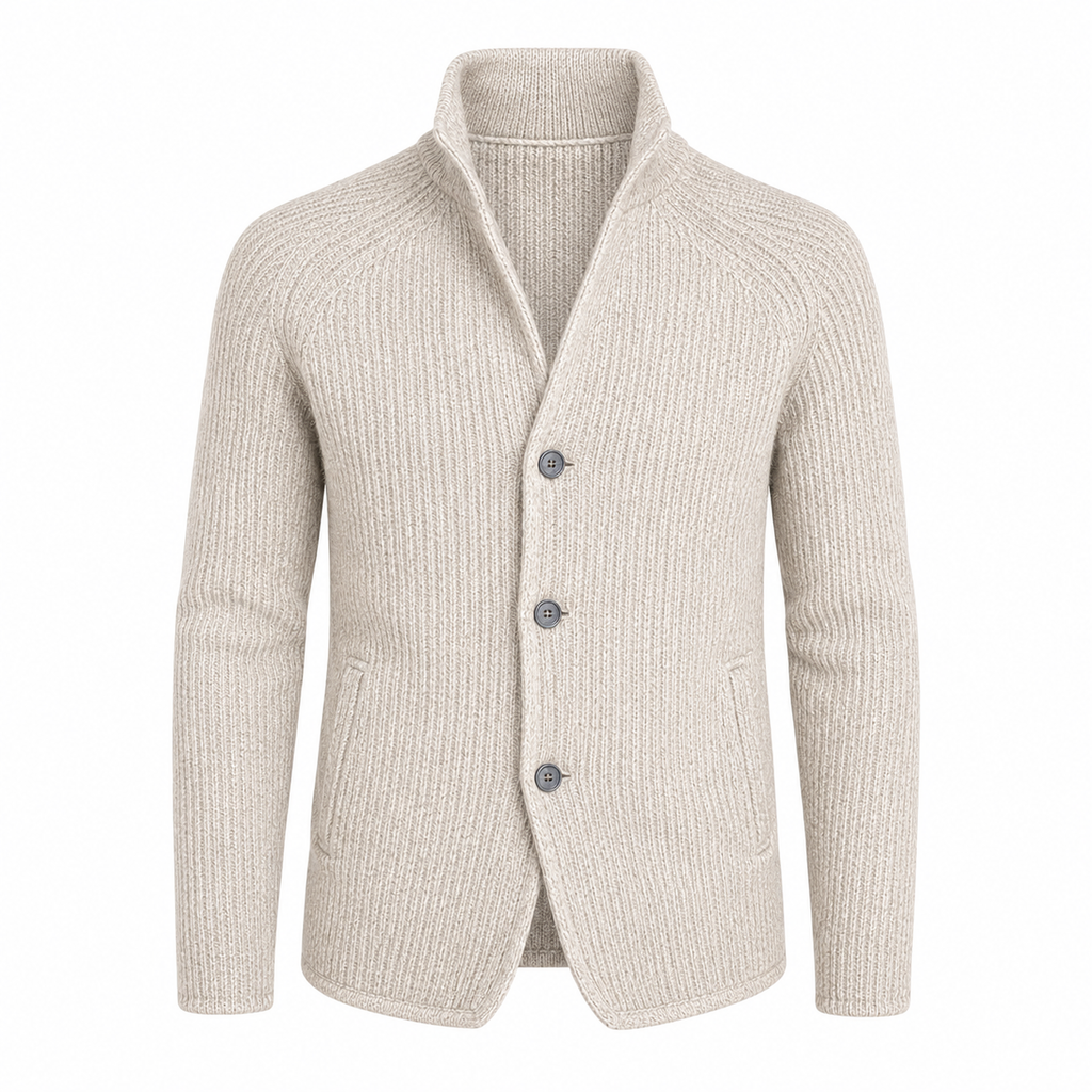 Herrenjacke mit Knopfleiste | Lange Ärmel & Seitentaschen | Regular-Fit Freizeitjacke für Alltag, Reisen & Layering | Schmid