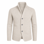 Herrenjacke mit Knopfleiste | Lange Ärmel & Seitentaschen | Regular-Fit Freizeitjacke für Alltag, Reisen & Layering | Schmid