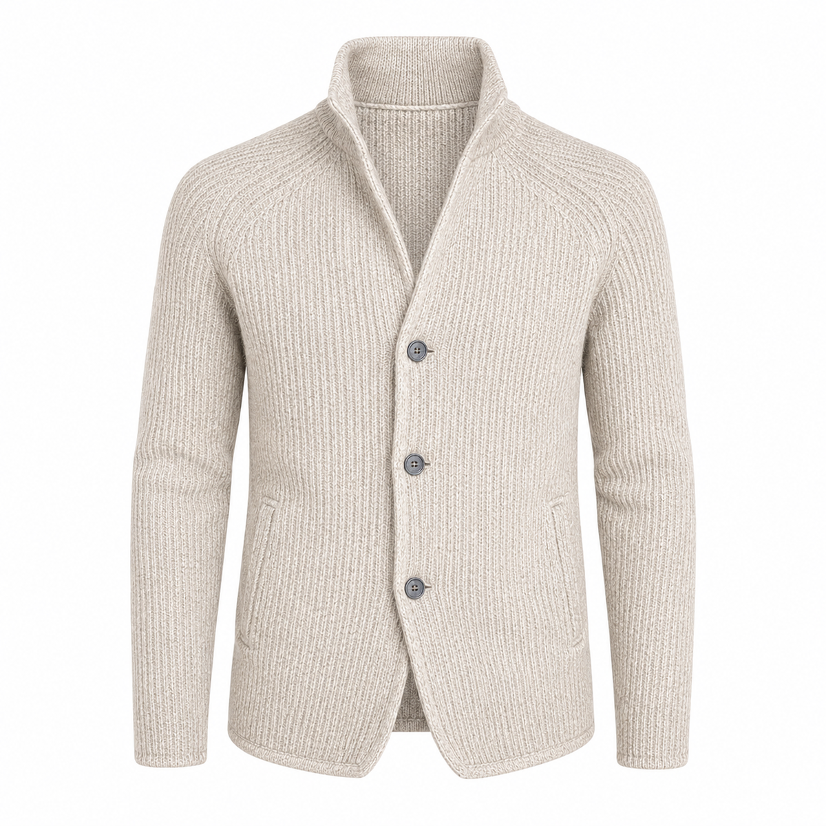 Herrenjacke mit Knopfleiste | Lange Ärmel & Seitentaschen | Regular-Fit Freizeitjacke für Alltag, Reisen & Layering | Schmid