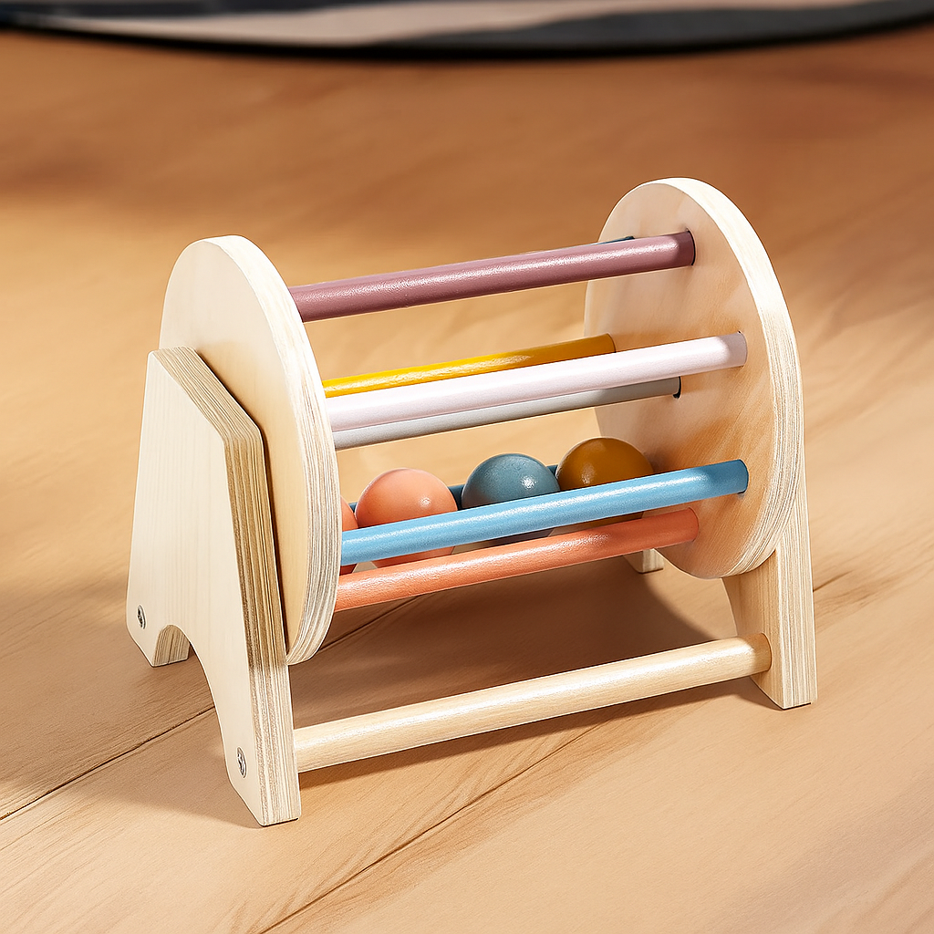 Holztrommel – Musikinstrument für Kleinkinder 0–3 Jahre