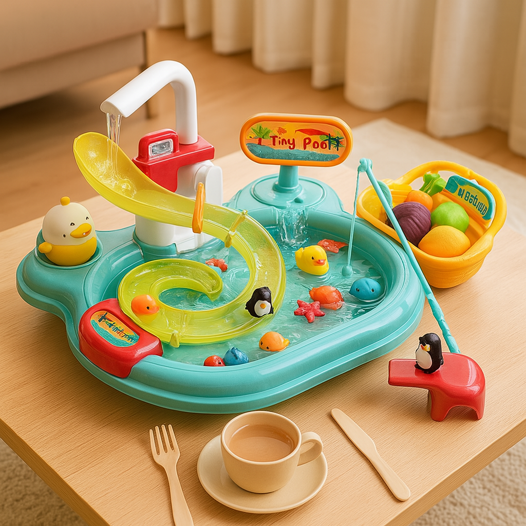 FinnyFun – Interaktives 2‑in‑1 Montessori‑Spielzeug mit gleitendem Fisch