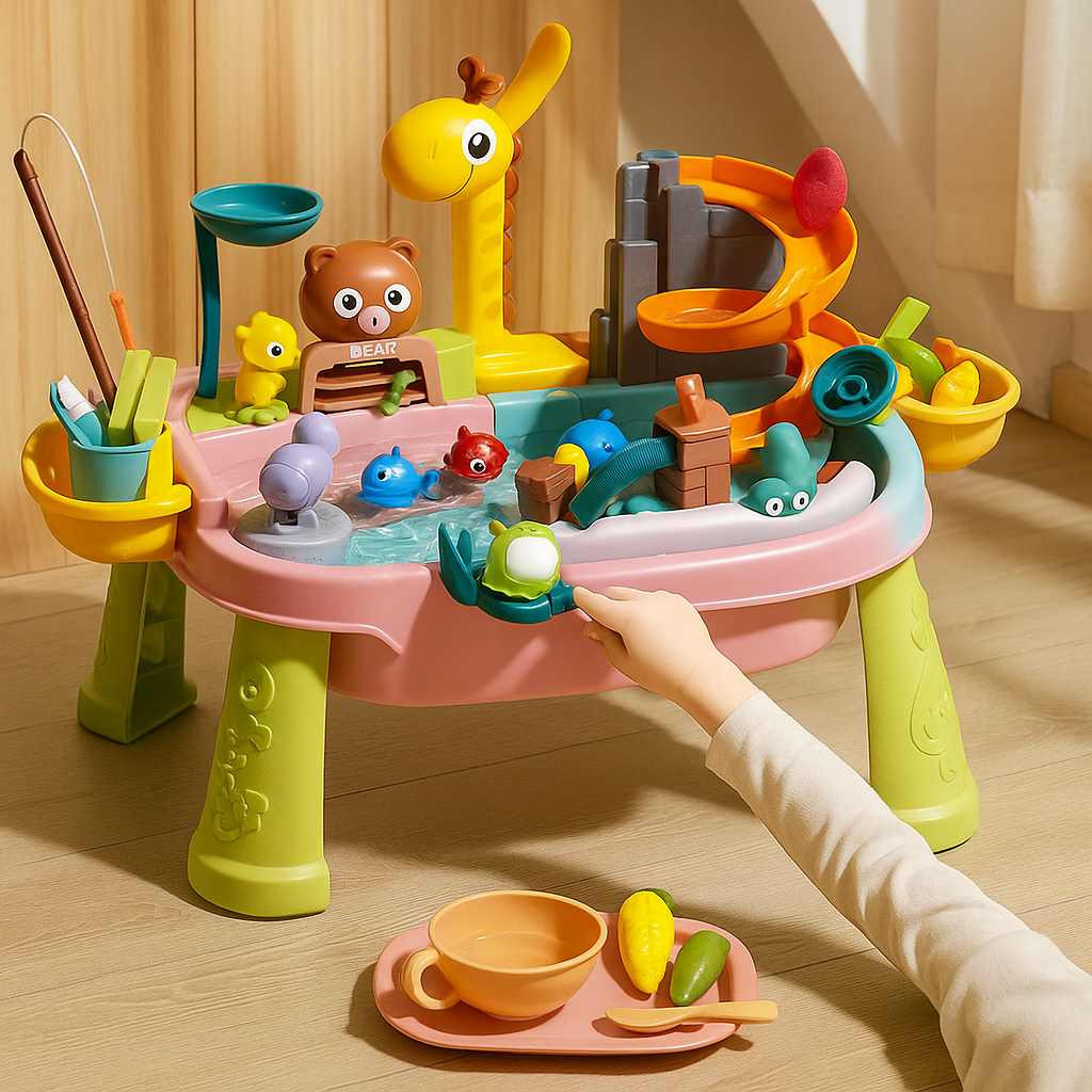 TinyFishers – Fisch-Wasserspielzeug-Set mit Angel, Wasserbecken und Figuren