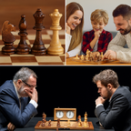 Schachspiel aus Massivholz | Holzfiguren mit Filzunterlage & Koordinaten | Faltbares Schachbrett mit Stauraum für Zwei Spieler | Schmid