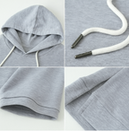 Alison Kurzarm‑Hoodie – Damen Kapuzen‑Oberteil aus Baumwoll‑Mischgewebe