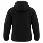 Herren Fleecejacke mit Kapuze | Reißverschluss & Seitentaschen | Langärmlige Jacke für Alltag, Herbst & Winter | Schmid
