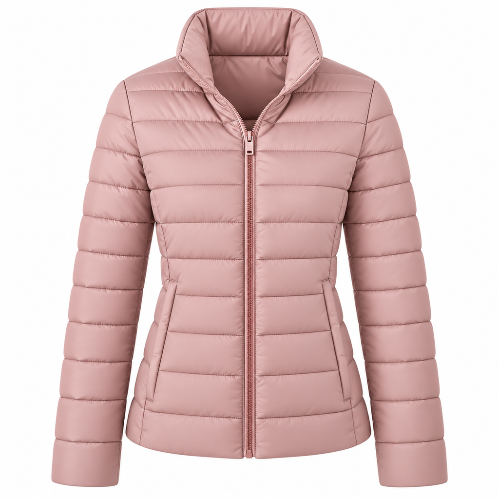 Damen Steppjacke aus Polyester | Stehkragen & Taillierte Silhouette | Leichte Jacke für die Übergangszeit | Schmid