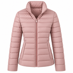 Damen Steppjacke aus Polyester | Stehkragen & Taillierte Silhouette | Leichte Jacke für die Übergangszeit | Schmid