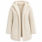 Damen Strickjacke aus Polyester | Strukturierter Strick & Leichter Stretch | Einfarbige Jacke für Herbst & Winter | Schmid