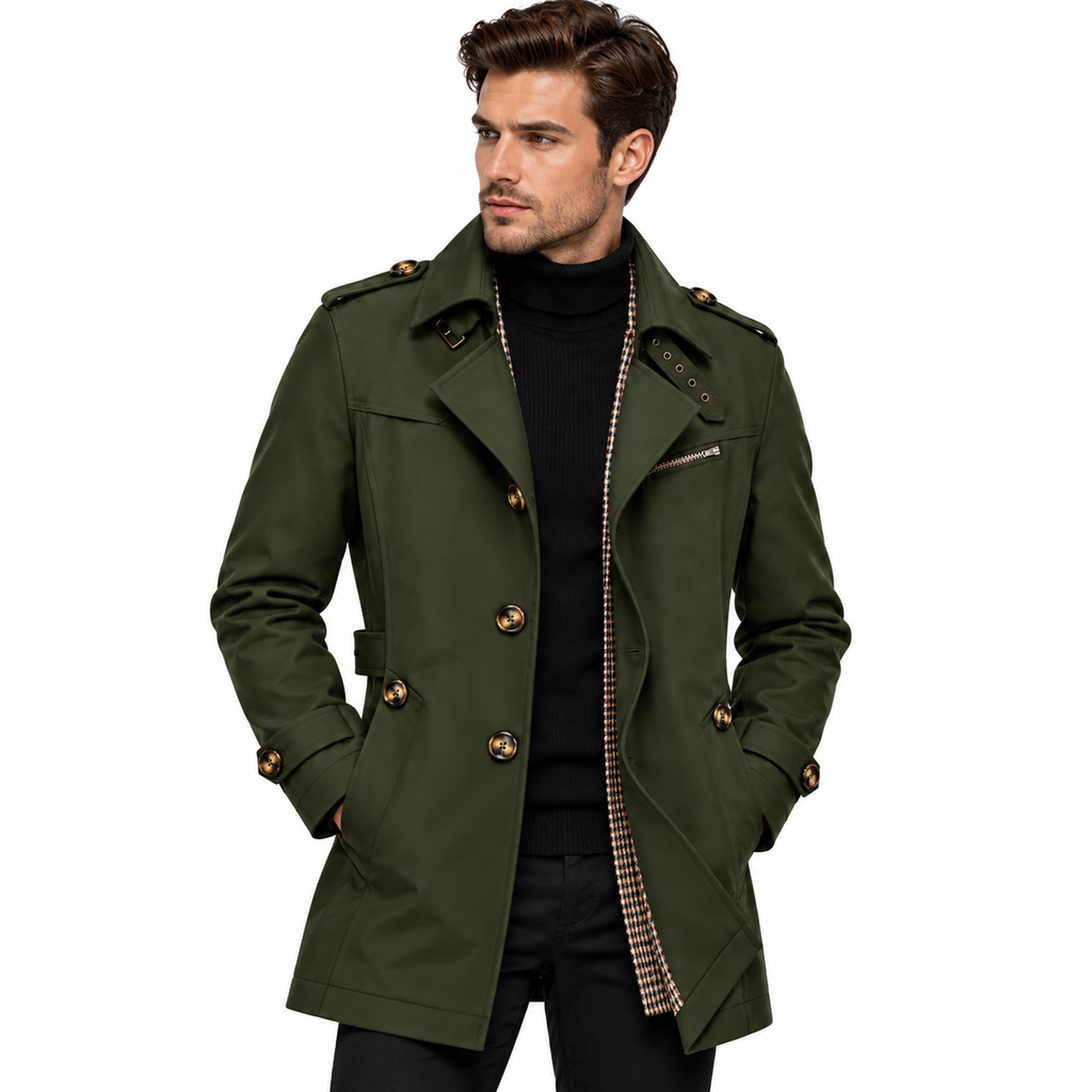 Herren Baumwolljacke | Entspanntes Alltagsdesign | Schwarze Jacke für Arbeit, Freizeit & Übergangszeit | Schmid
