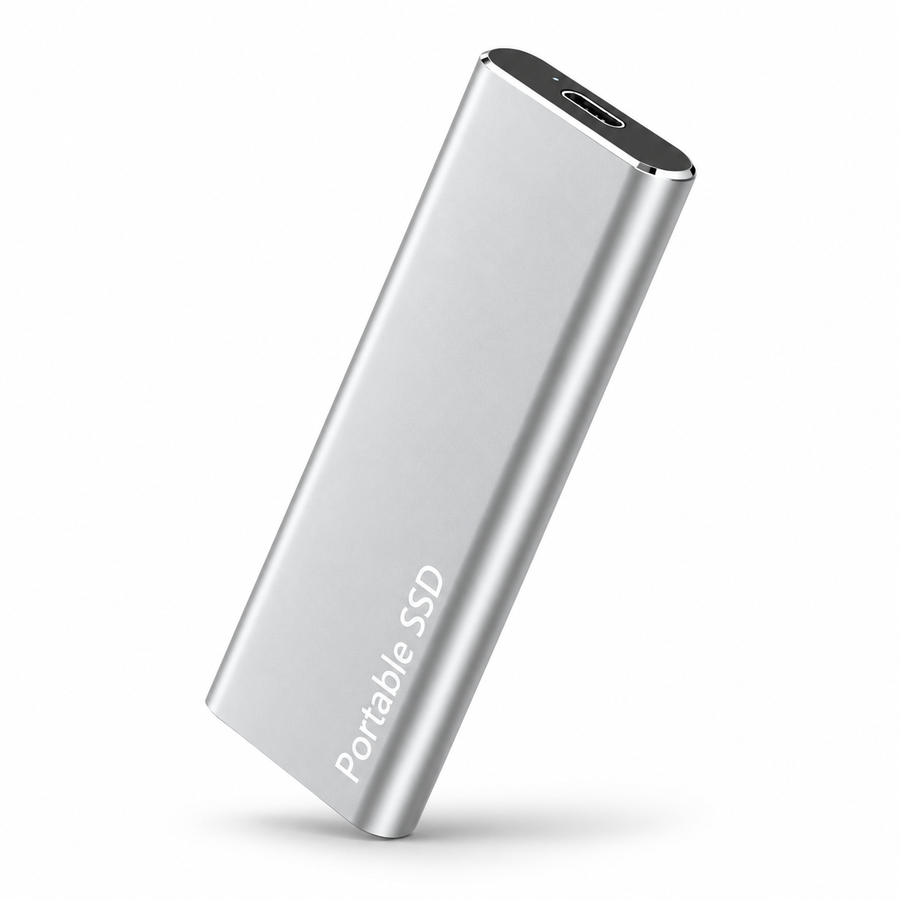 1TB Externe SSD | USB-C-Anschluss & Aluminiumlegierung | Kompaktes Plug-and-Play Solid-State-Laufwerk für Datenspeicherung & Übertragung | Schmid