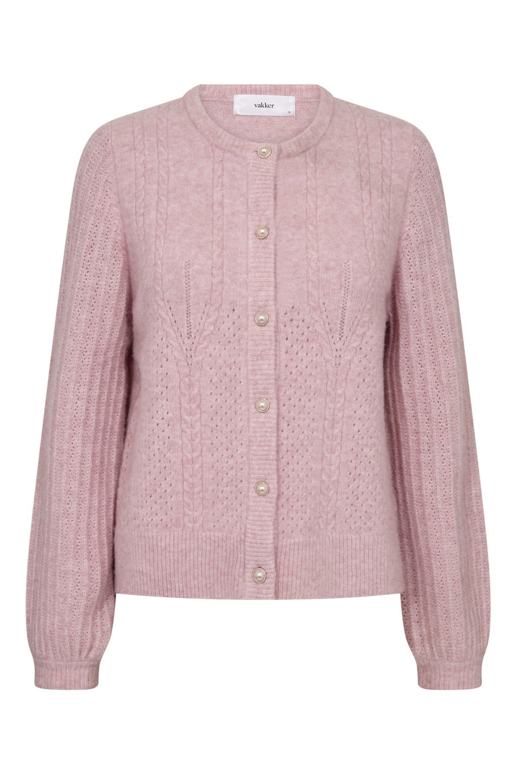 Vakker Fina Strick‑Cardigan mit Knöpfen aus Mischgewebe