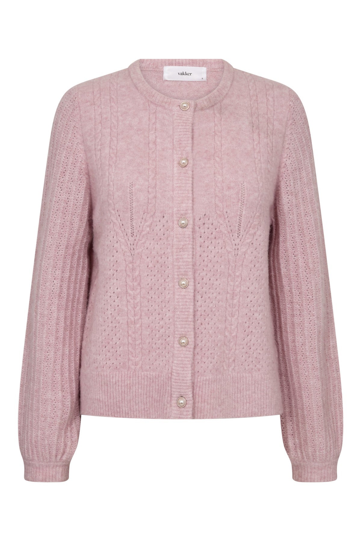 Vakker Fina Strick‑Cardigan mit Knöpfen aus Mischgewebe