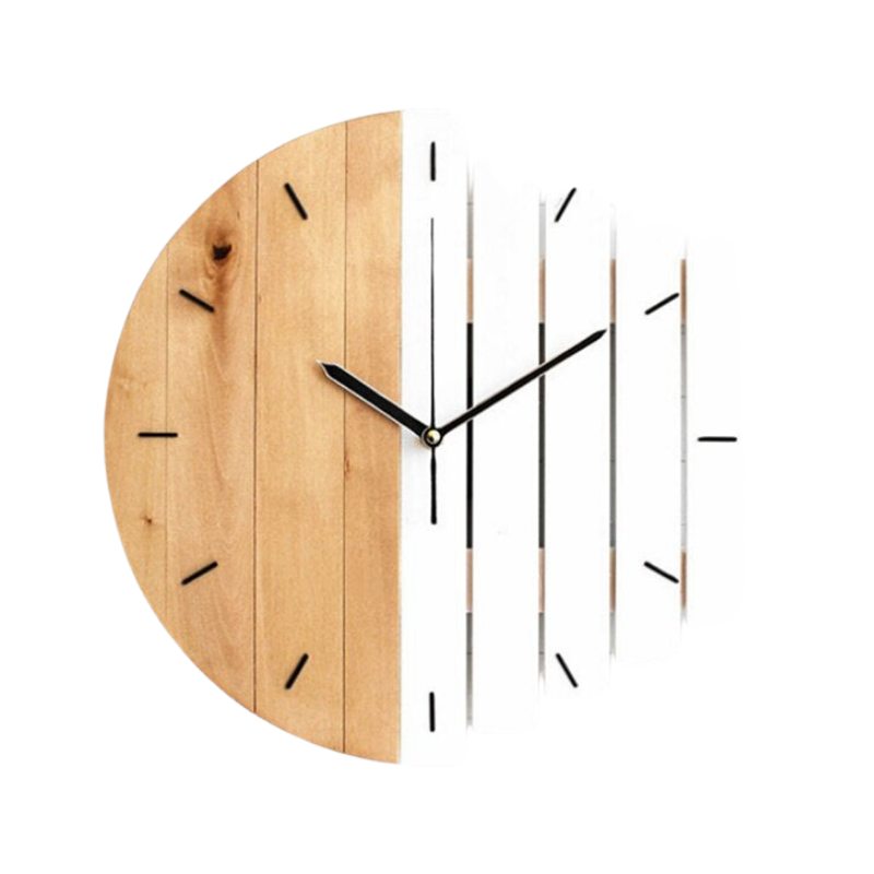 WoodenCharm | Stilvolle Holzwanduhr Für Die Inneneinrichtung Mit Zeitloser Eleganz