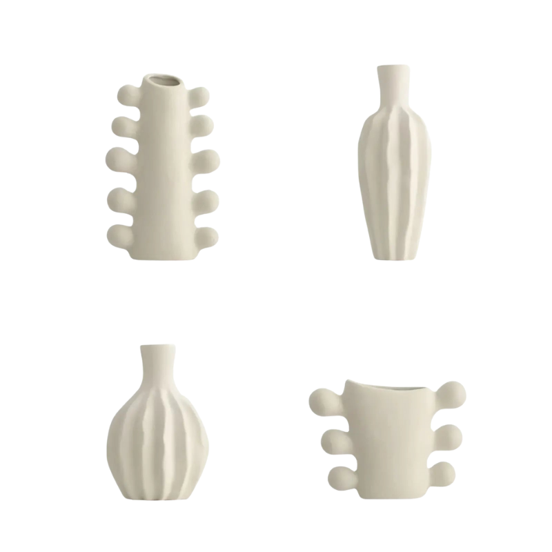 Nordic Bloom | Minimalistische Keramikvase Für Zeitlose Inneneleganz