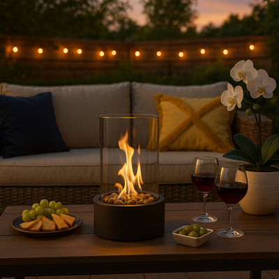 Cosyflame table fireplace | moderner bioethanol-tischkamin mit echtem flammenspiel & skandinavischem design