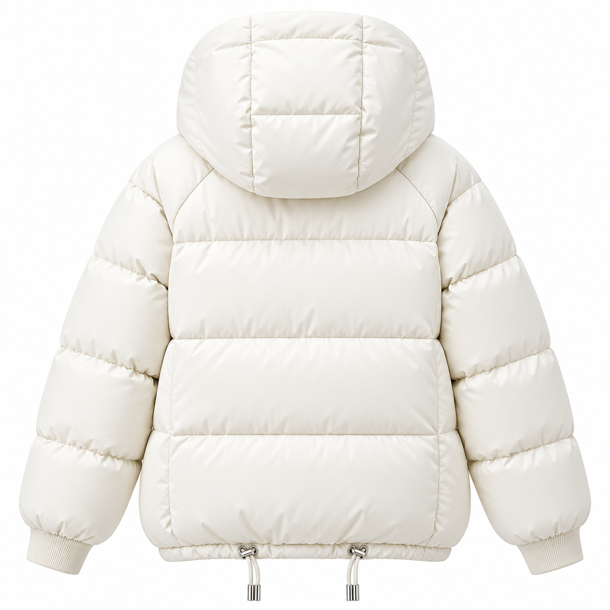 Damen Pufferjacke mit Kapuze | Polyester mit Oversized-Passform & Großen Fronttaschen | Verstellbarer Kordelzugsaum zum Schichten | Schmid