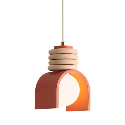 ArtsyGlow | Deckenlampe mit Farbigen Details und Künstlerischem Design