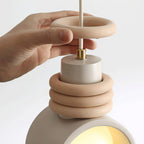 ArtsyGlow | Deckenlampe mit Farbigen Details und Künstlerischem Design