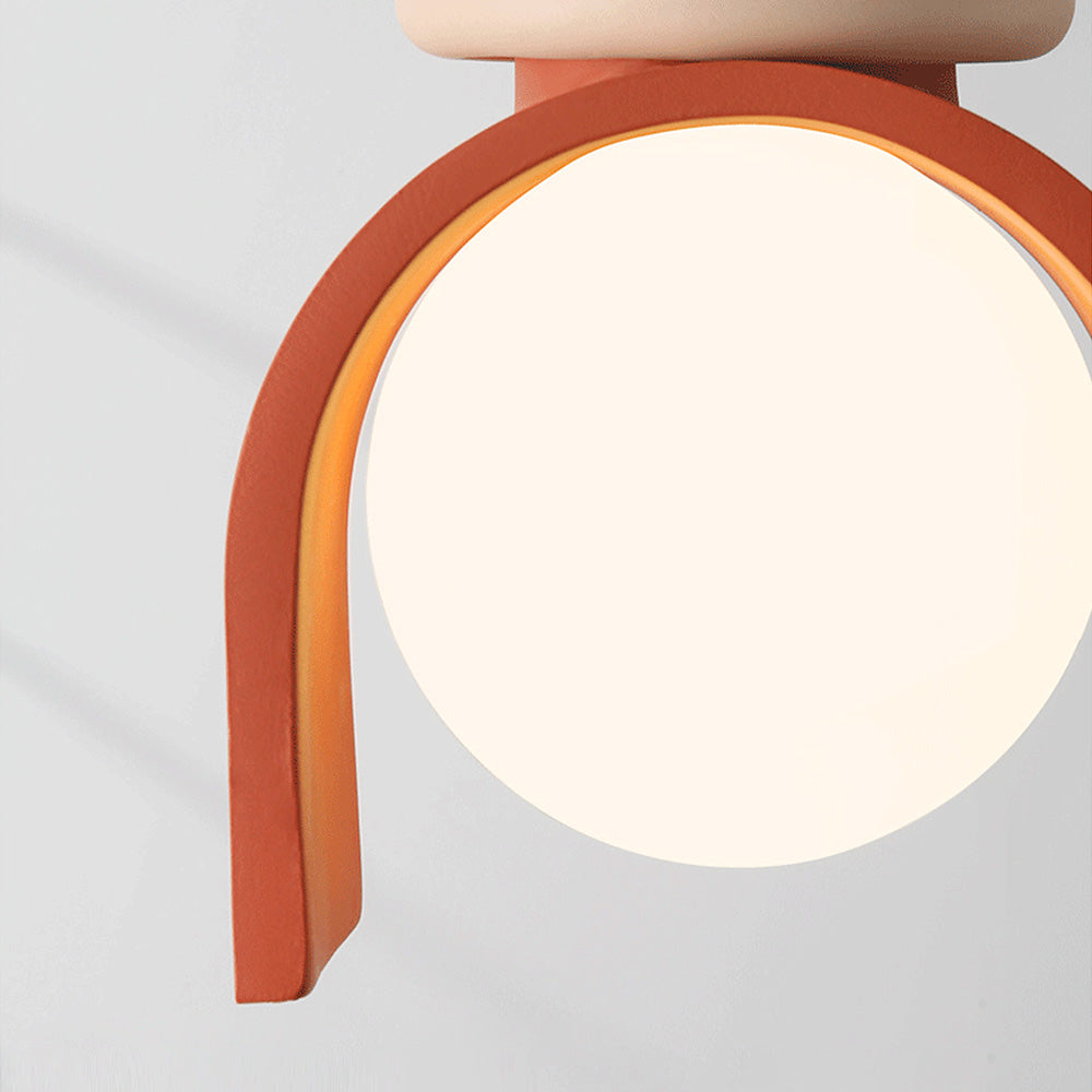 ArtsyGlow | Deckenlampe mit Farbigen Details und Künstlerischem Design