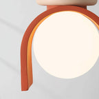 ArtsyGlow | Deckenlampe mit Farbigen Details und Künstlerischem Design