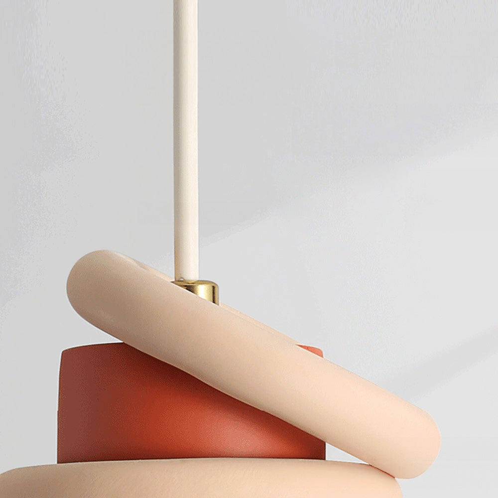 ArtsyGlow | Deckenlampe mit Farbigen Details und Künstlerischem Design