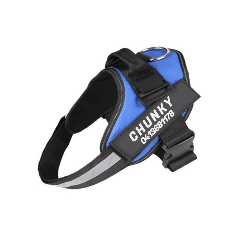 Dogsafe harness | sicherheits-hundegeschirr mit namensschild & reflektoren