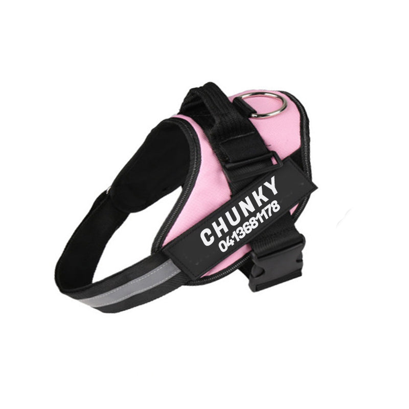 Dogsafe harness | sicherheits-hundegeschirr mit namensschild & reflektoren