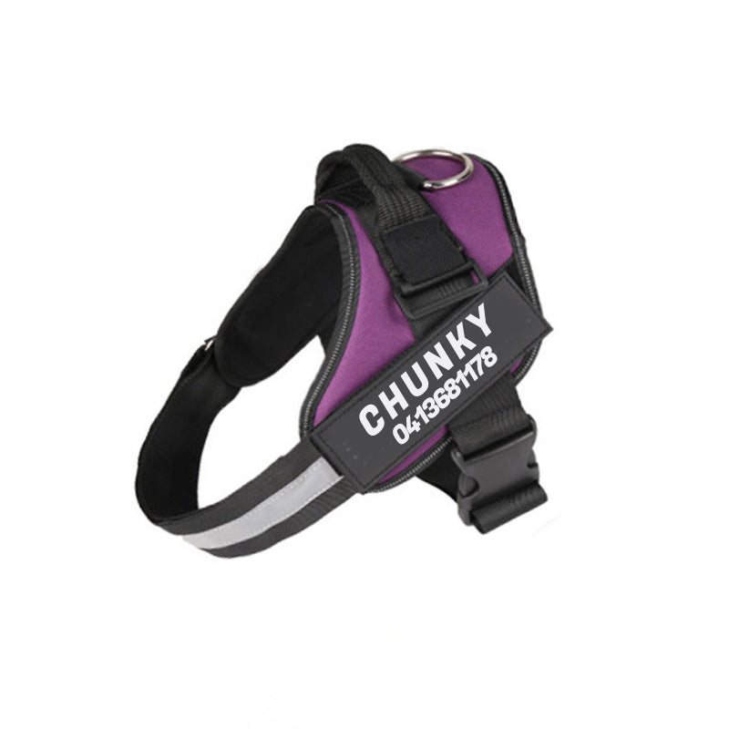 Dogsafe harness | sicherheits-hundegeschirr mit namensschild & reflektoren