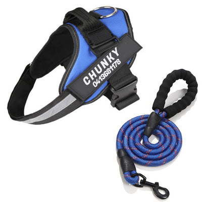 Dogsafe harness | sicherheits-hundegeschirr mit namensschild & reflektoren