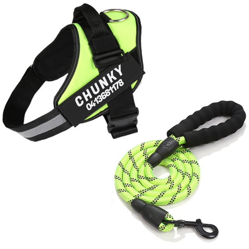 Dogsafe harness | sicherheits-hundegeschirr mit namensschild & reflektoren