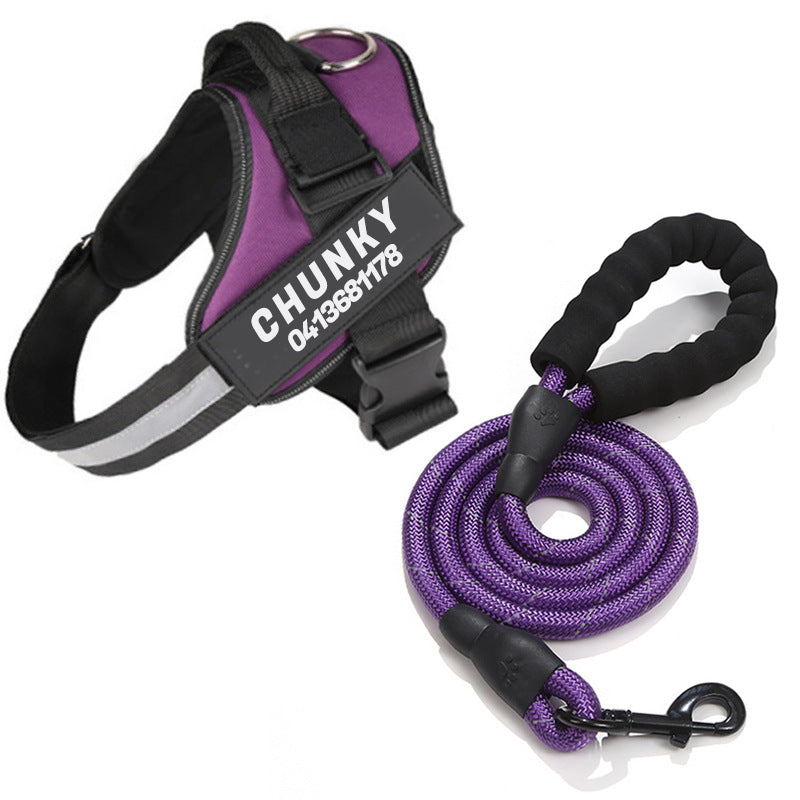 Dogsafe harness | sicherheits-hundegeschirr mit namensschild & reflektoren
