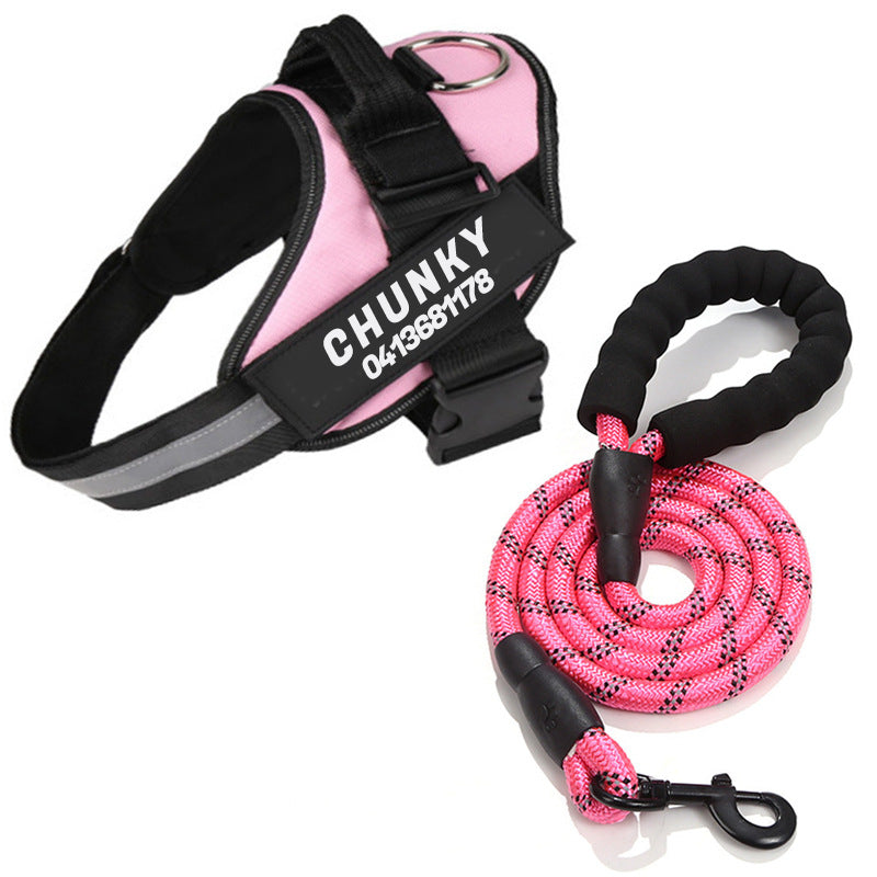 Dogsafe harness | sicherheits-hundegeschirr mit namensschild & reflektoren