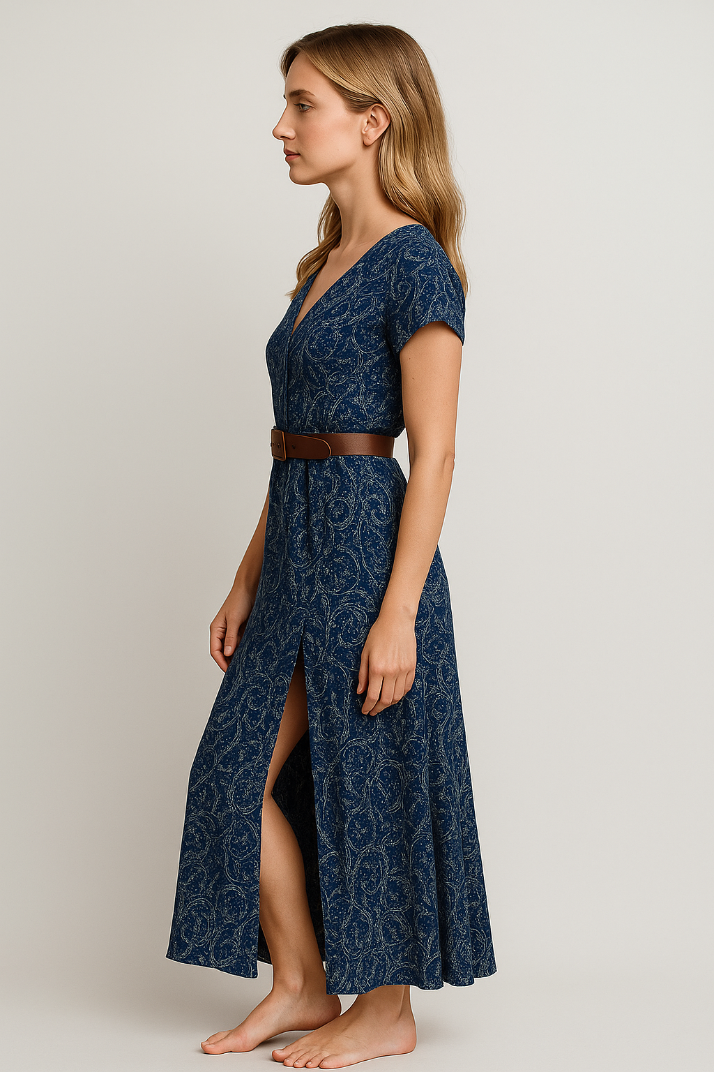 Damen Maxikleid – Sommerkleid, lange Passform
